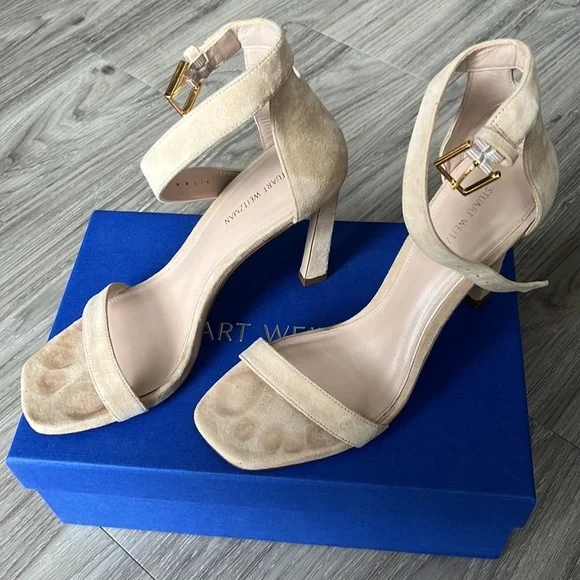 Stuart Weitzman Suede Sandals - Picture 6 of 8